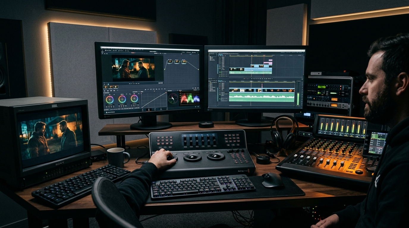 Post-Production Color Grading & Sound Editing Suite